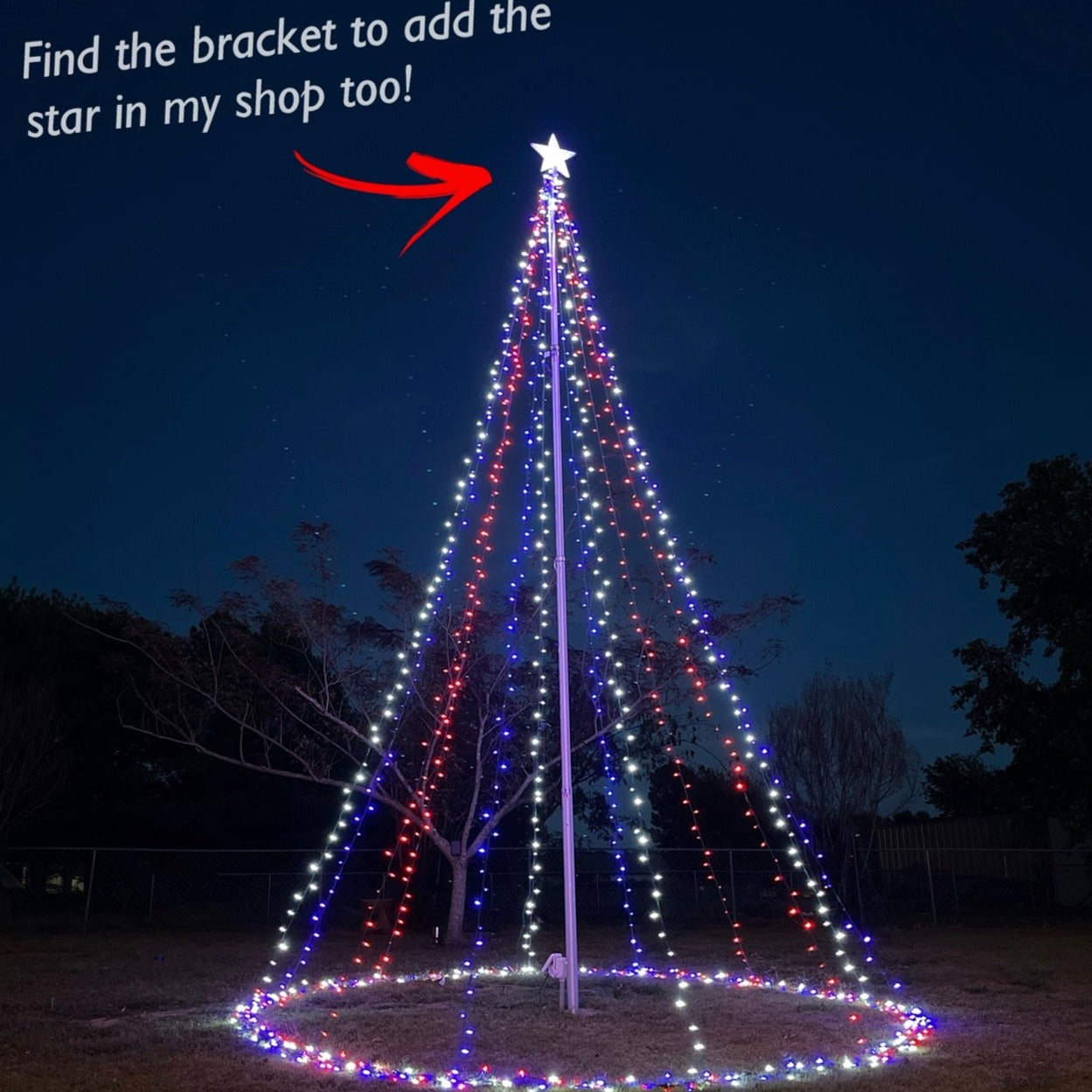 20ft Flagpole String Tree Bundle