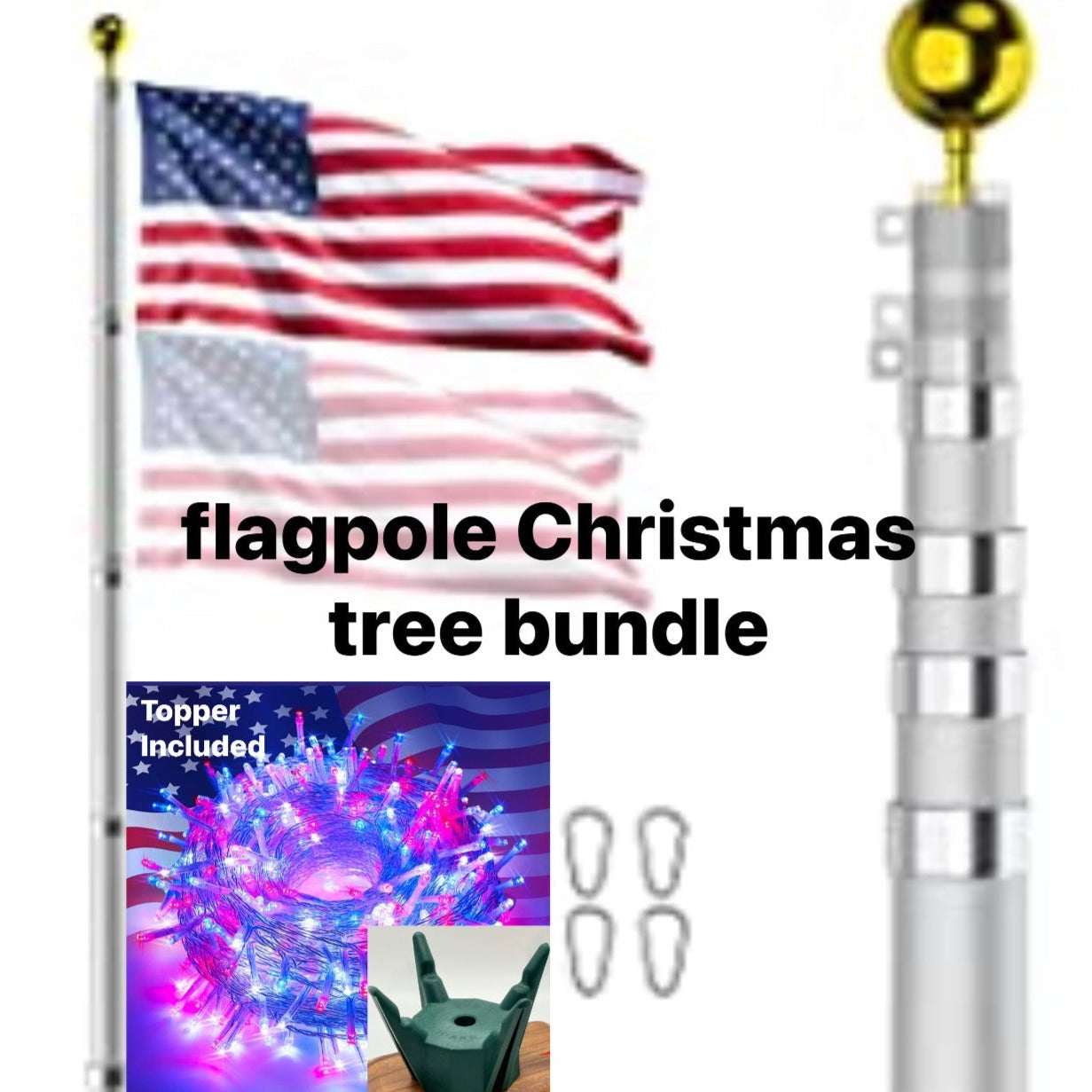 20ft Flagpole String Tree Bundle