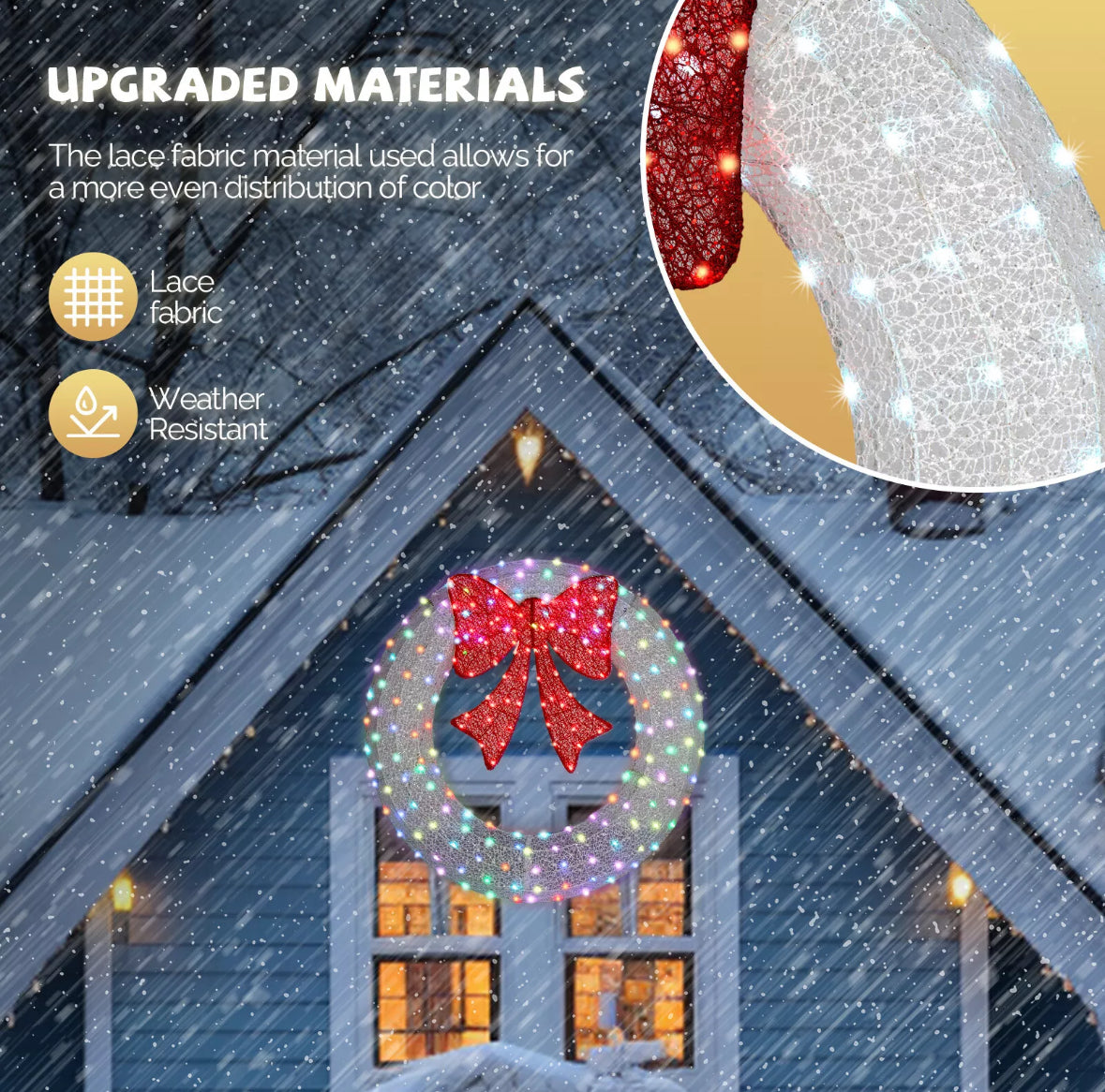 4ft LED Wreaths
