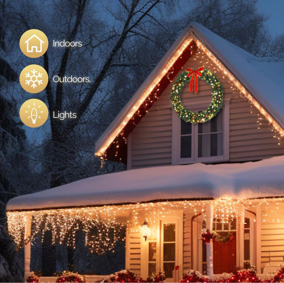 4ft LED Wreaths