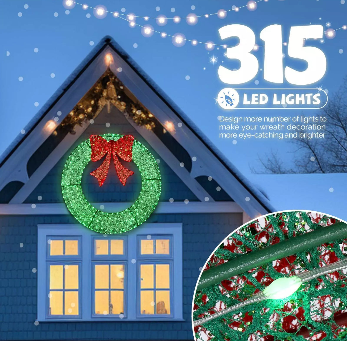 4ft LED Wreaths