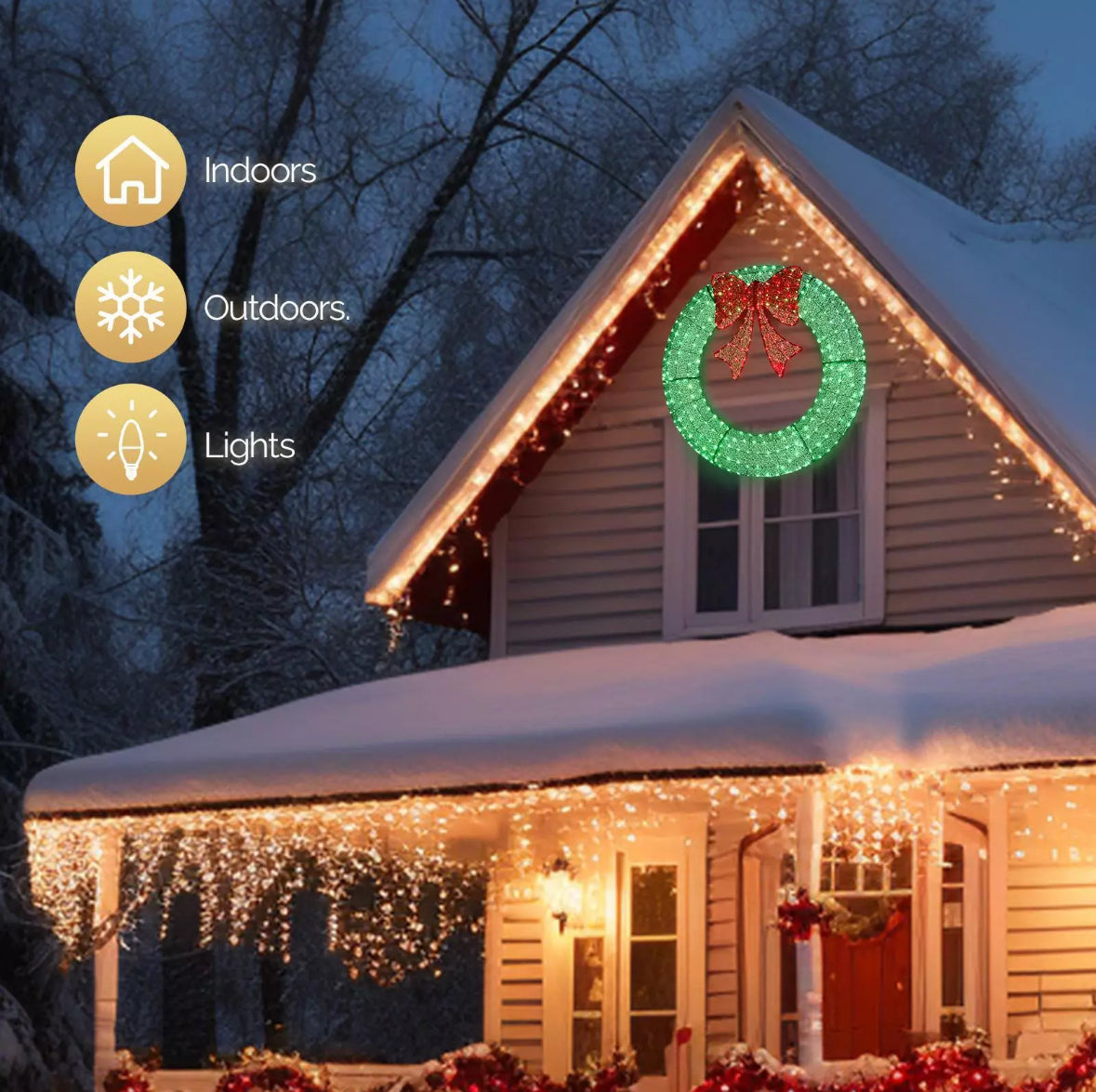4ft LED Wreaths